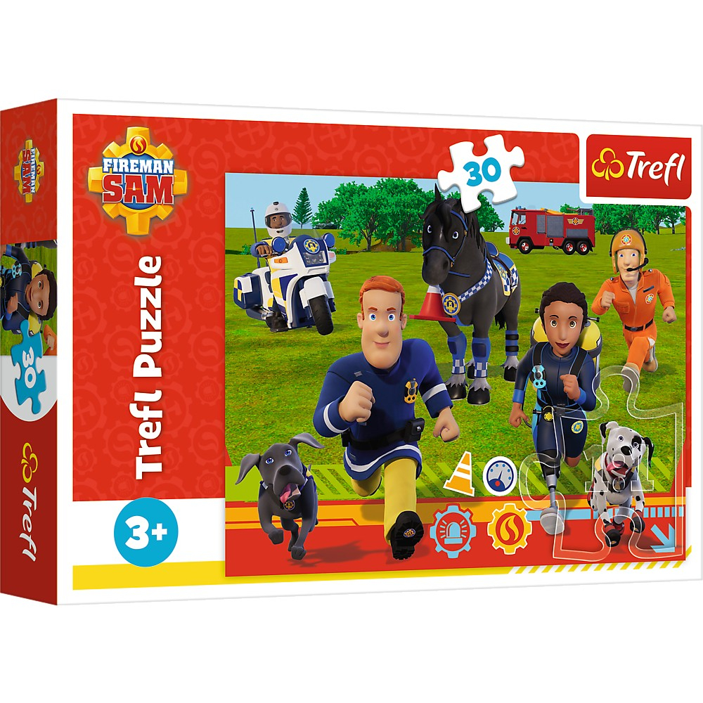 Puzzle Trefl Pompierul Sam 30 piese - Educativ și distractiv