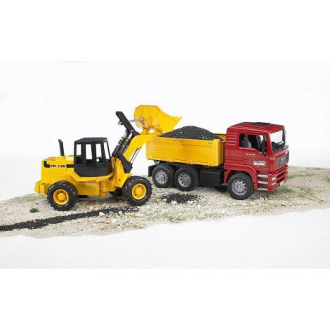 Bruder MAN TGA Camion + Incarcator FR 130 - imagine 2