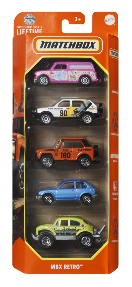 Set 5 Masinute Matchbox MBX Retro 1:64