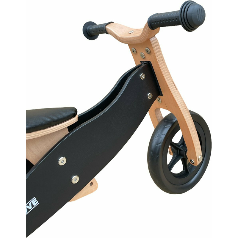 Tricicleta 2in1 Free2Move Brown Black, Lemn - imagine 3