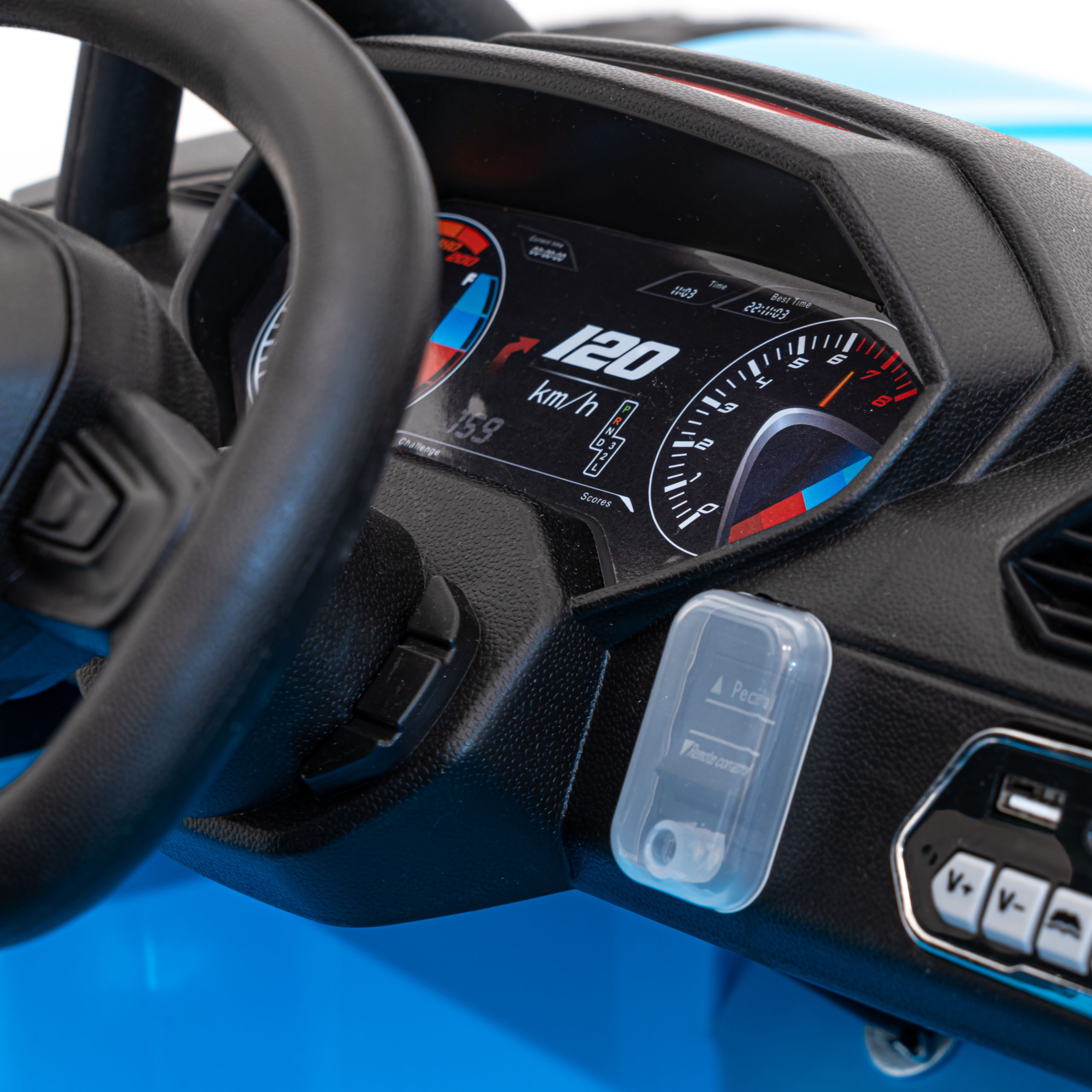 UTV Electric 2 Copii Buggy Racing 24V Albastru - imagine 6