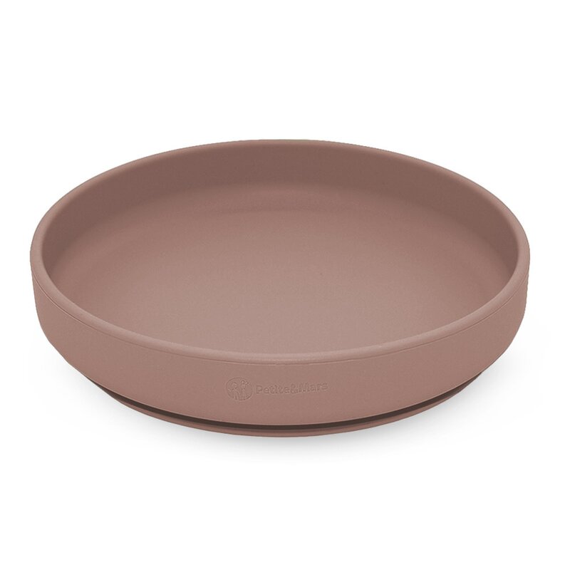 Farfurie Silicon Petite&Mars Cu Ventuza Velvet Latte