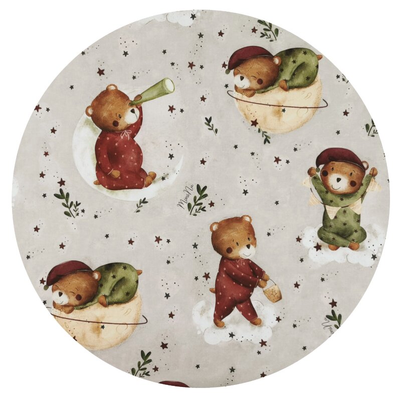 Lenjerie patut MimiNu 3 piese, model Teddy Bear On Moon