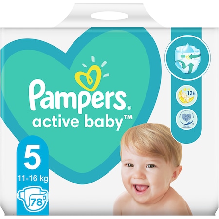 Scutece Pampers Active Baby 5 (11-16kg), 78 buc - imagine 6
