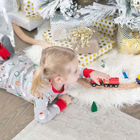 Set Trenulet Lemn Melissa&Doug 130 Piese - imagine 6