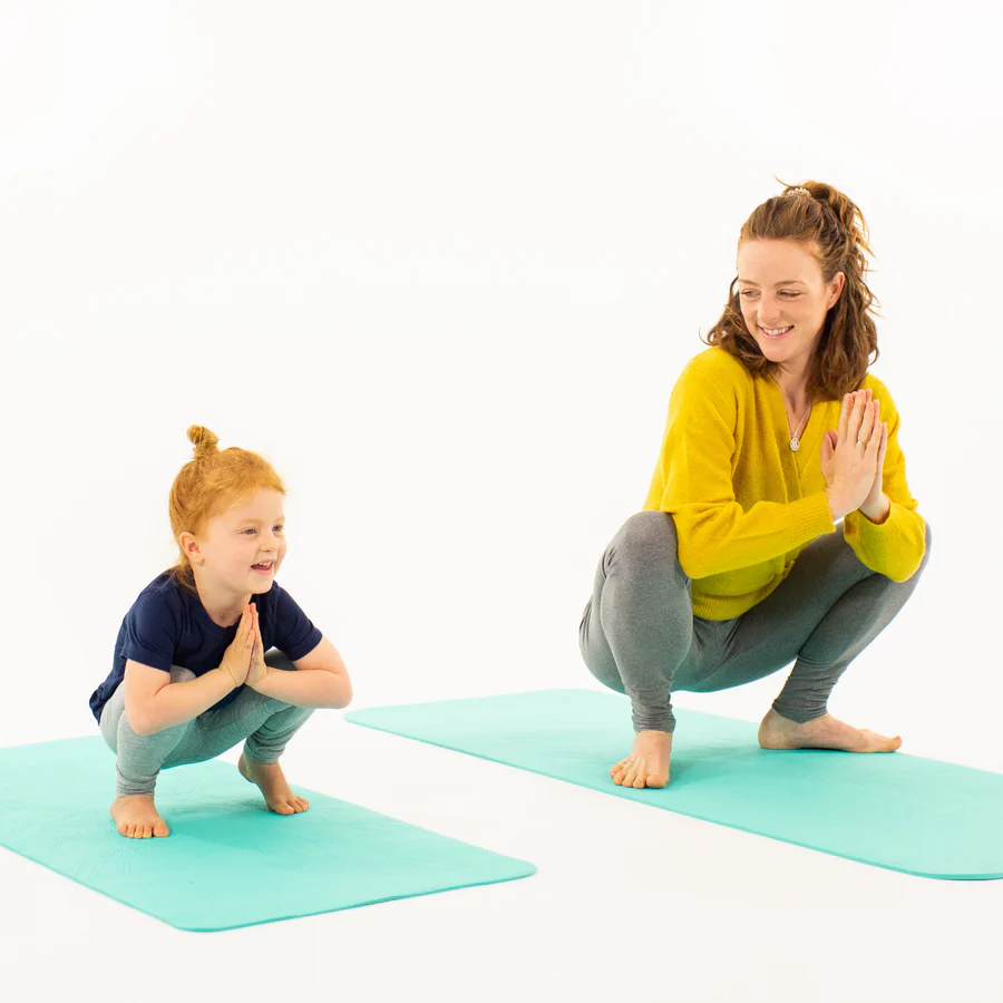 Set Yoga Mama-Copil Soul Earth Turcoaz + Carduri - imagine 4