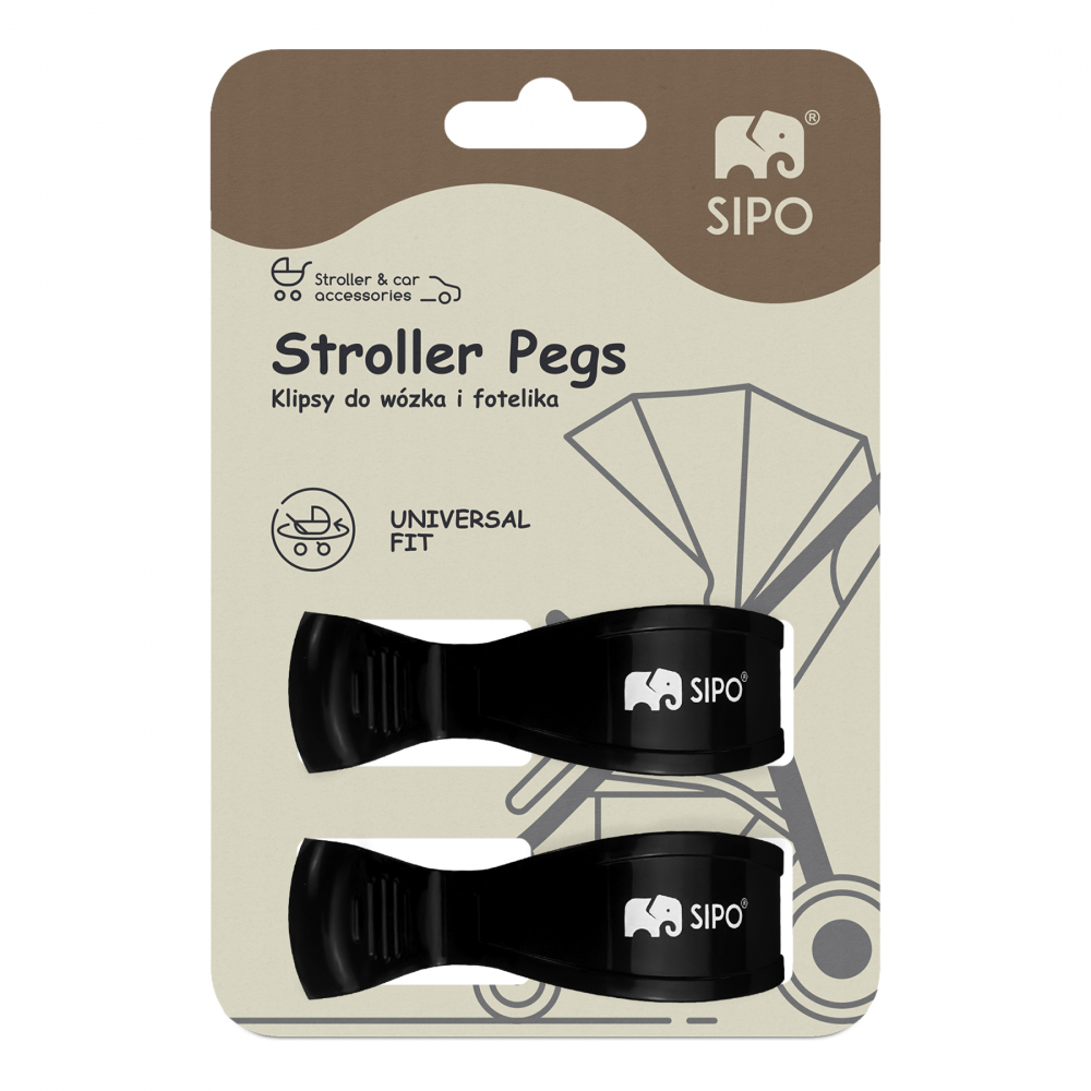 Sipo Set 2 Cleme Carucior Negru