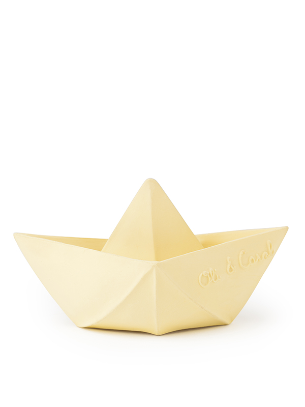 Jucarie baie Origami Oli&carol | Barcuta vanilie