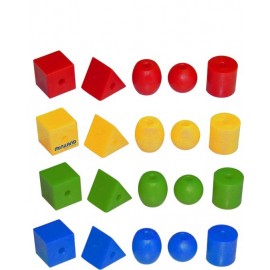 Forme geometrice de insirat Miniland, set 100 piese - imagine 10