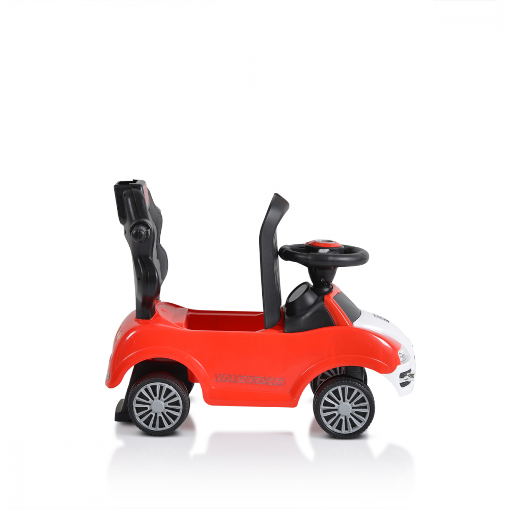 Moni Rider 2in1 Red - Masinuta de impins cu maner