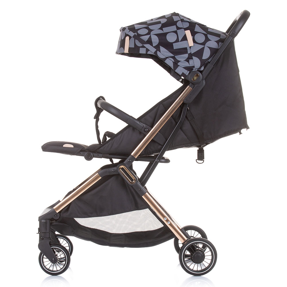 Carucior Sport Chipolino Easy Go Ebony, Pliabil Compact - imagine 2