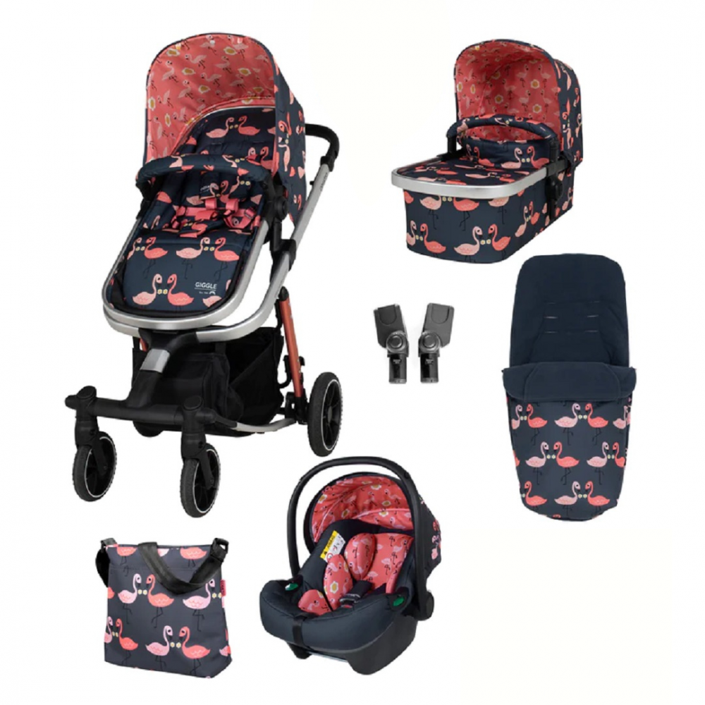 Carucior 3in1 Cosatto Giggle Trail Flamingo - imagine 3