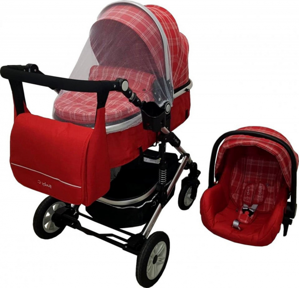 Baby Care Pro 531 Carucior 3-in-1 Rosu - imagine 2