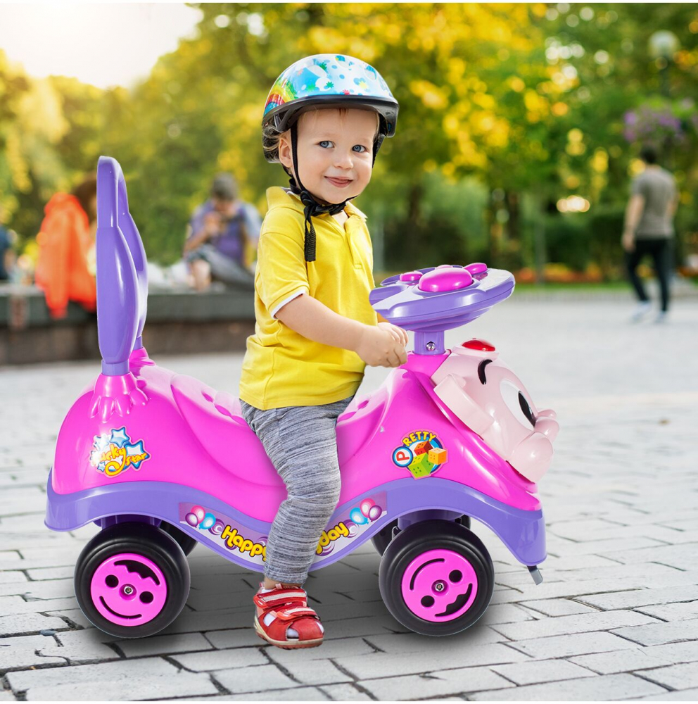 Mașinuță Malplay Kitty Pink Ride-on, 18 luni+ - imagine 9