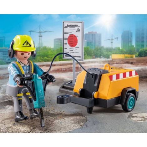 Playmobil Muncitor la Demolii | Jucărie Acțiune - imagine 5