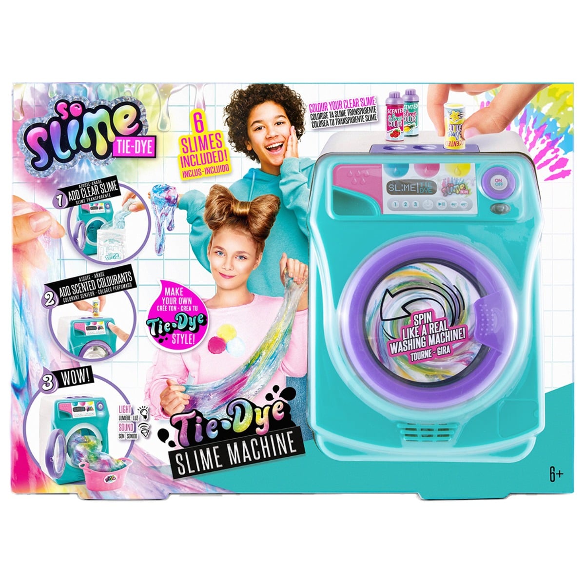 Set So Slime Tie-Dye: Mașină de Colorat Creativă