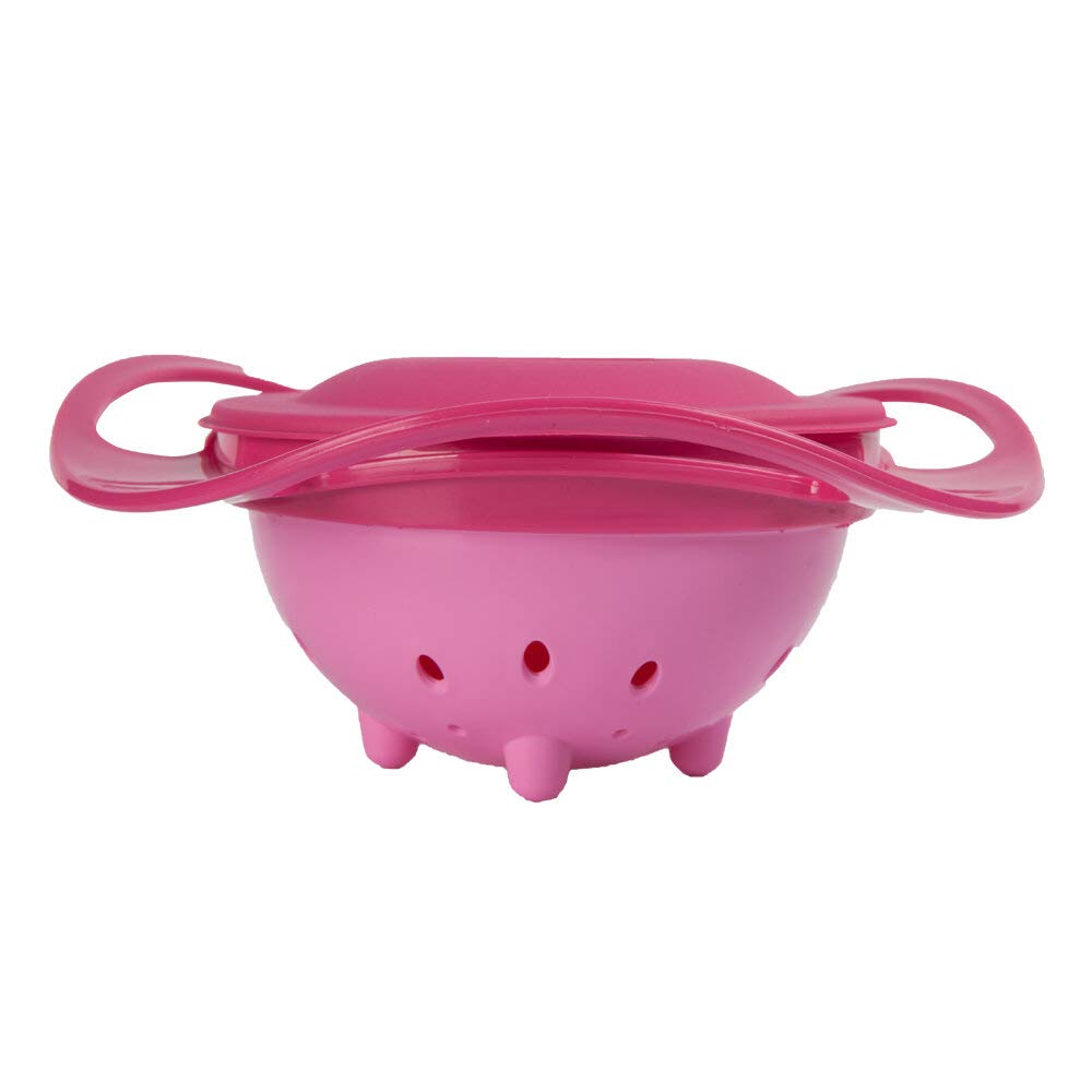 Babyjem Amazing Bowl Pink, Bol Rotativ 360° - imagine 2