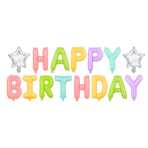 Balon Happy Birthday Party Deco 395cm