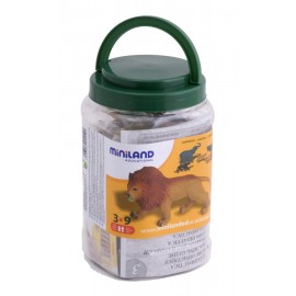 Set 9 Figurine Animale Salbatice Miniland - imagine 3