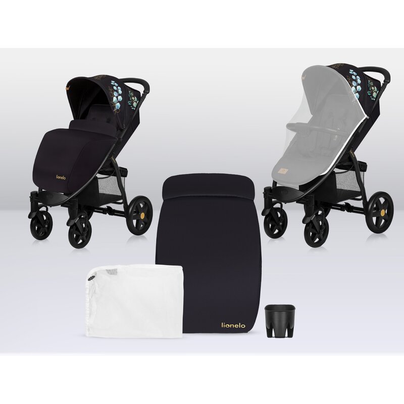 Carucior Lionelo Annet Plus, Negru, 0-22 kg - imagine 8