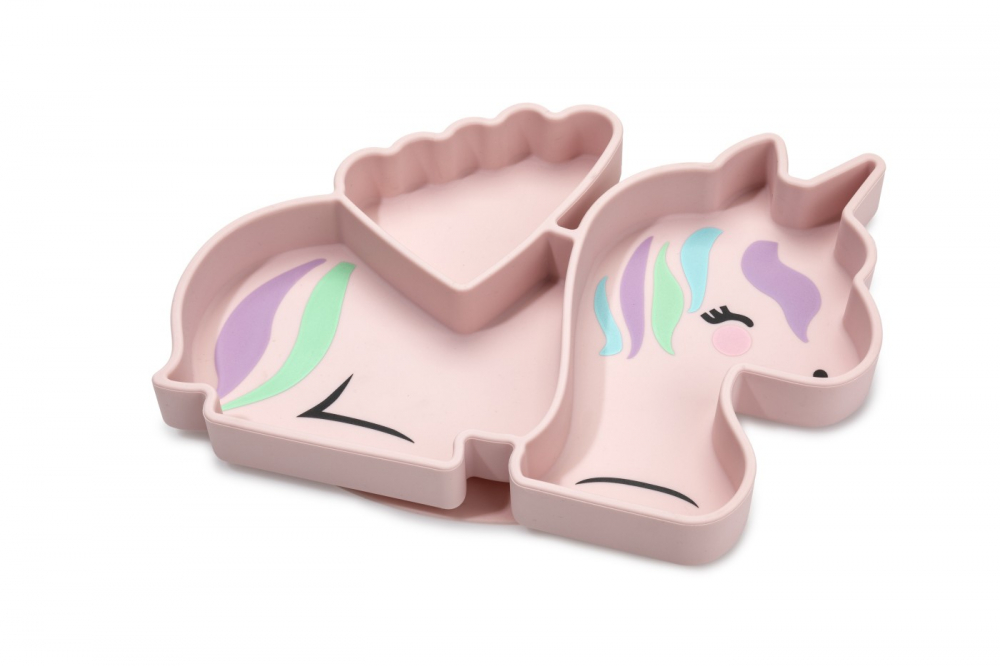 Farfurie Silicon Melii Unicorn cu Ventuza - imagine 8