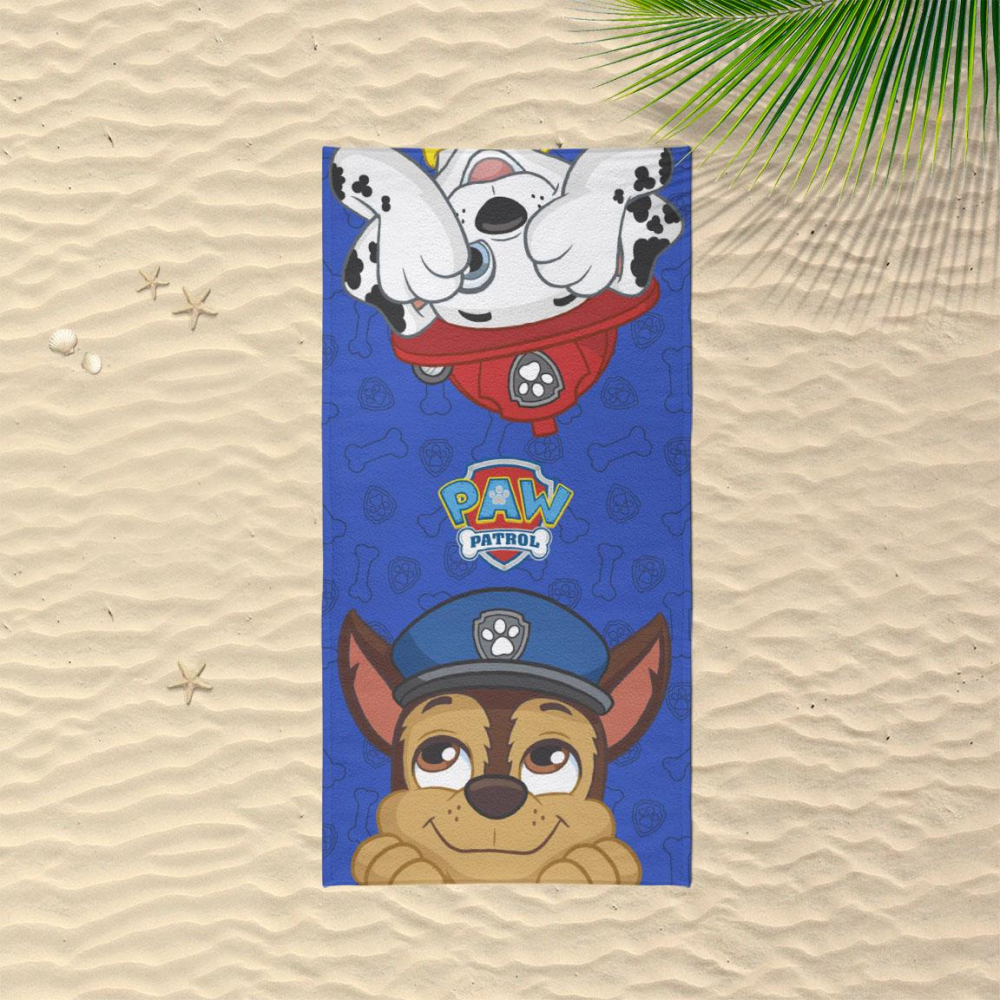 Prosop Plajă Paw Patrol 70x140 cm, Bumbac - imagine 3