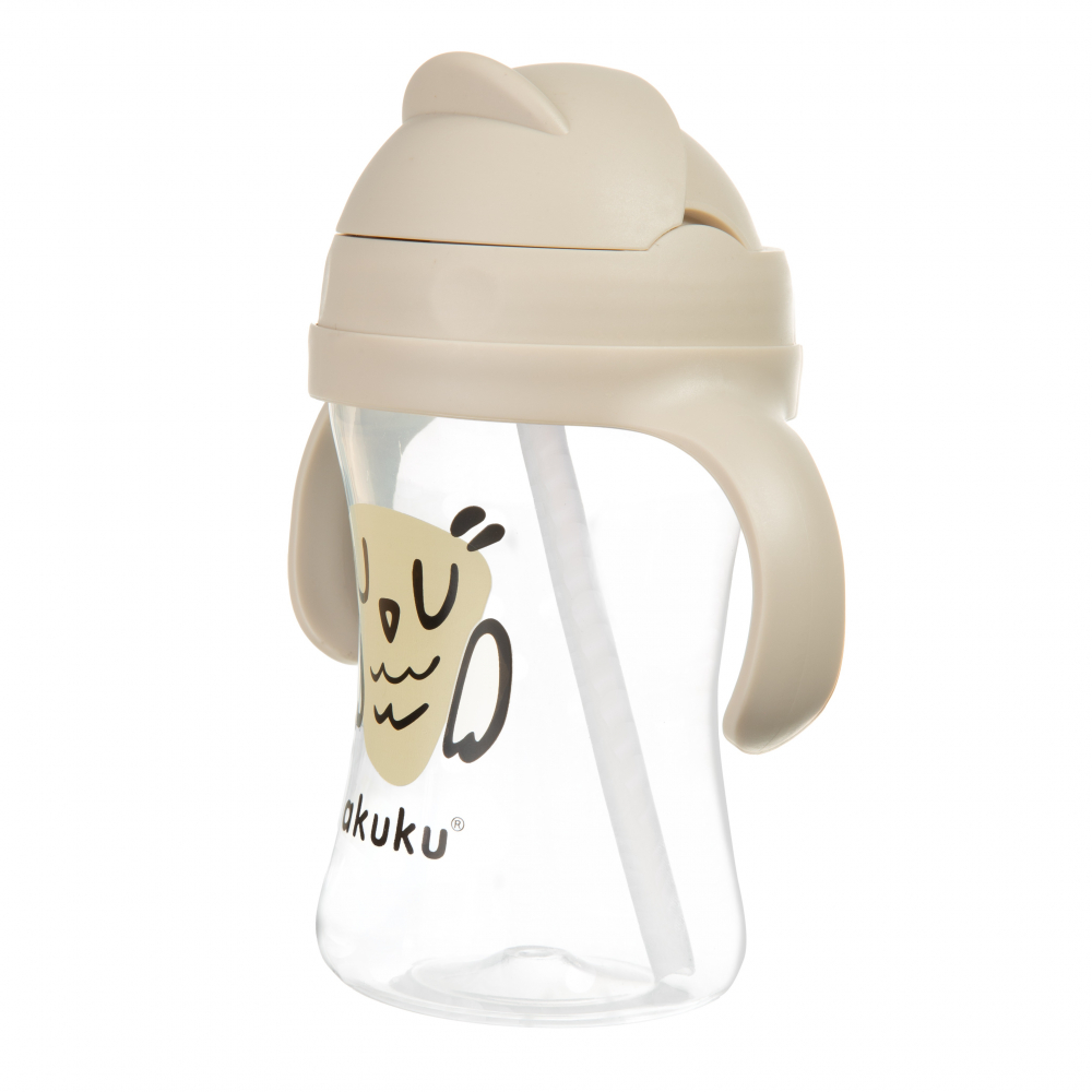 Cana Akuku Owl 300ml Anti-varsare cu Pai