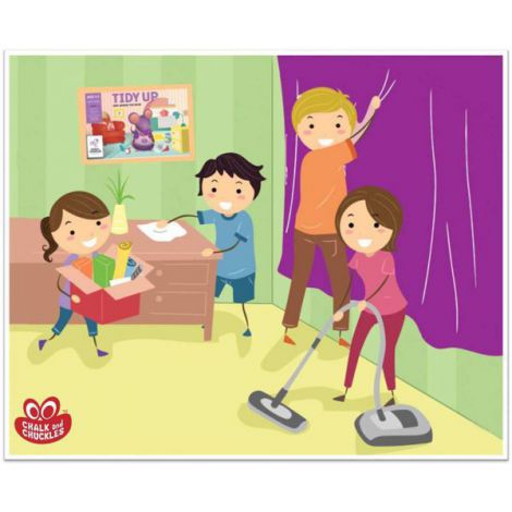Joc Tidy Up Chalk and Chuckles | Educativ 3-5 Ani - imagine 2