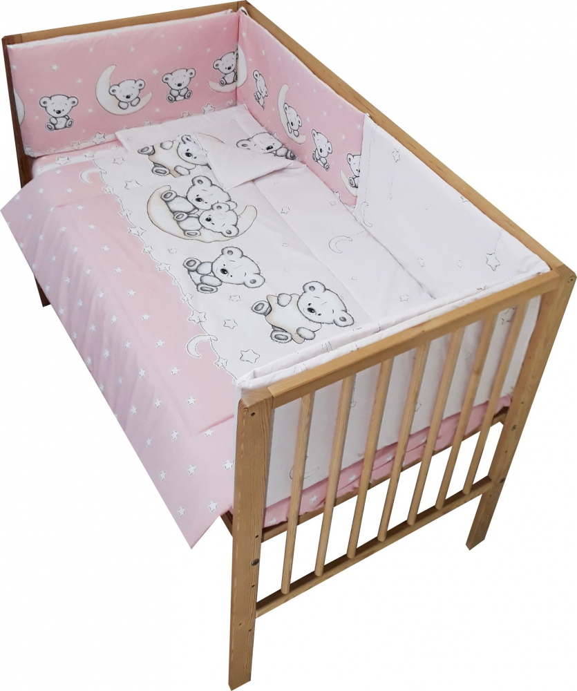 Lenjerie Patut 120x60 Nichiduta Teddy Pink