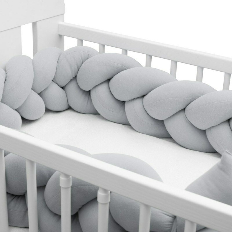 Bumper Patut New Baby Muselina Gri 225 cm