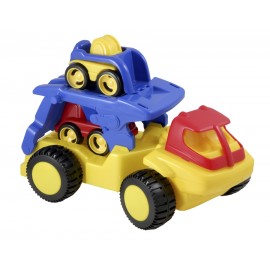 Transportor Miniland Dumpy cu Platformă și Mașini