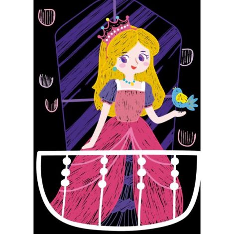 Avenir Mini Scratch Art Printesa - Creativitate - imagine 3