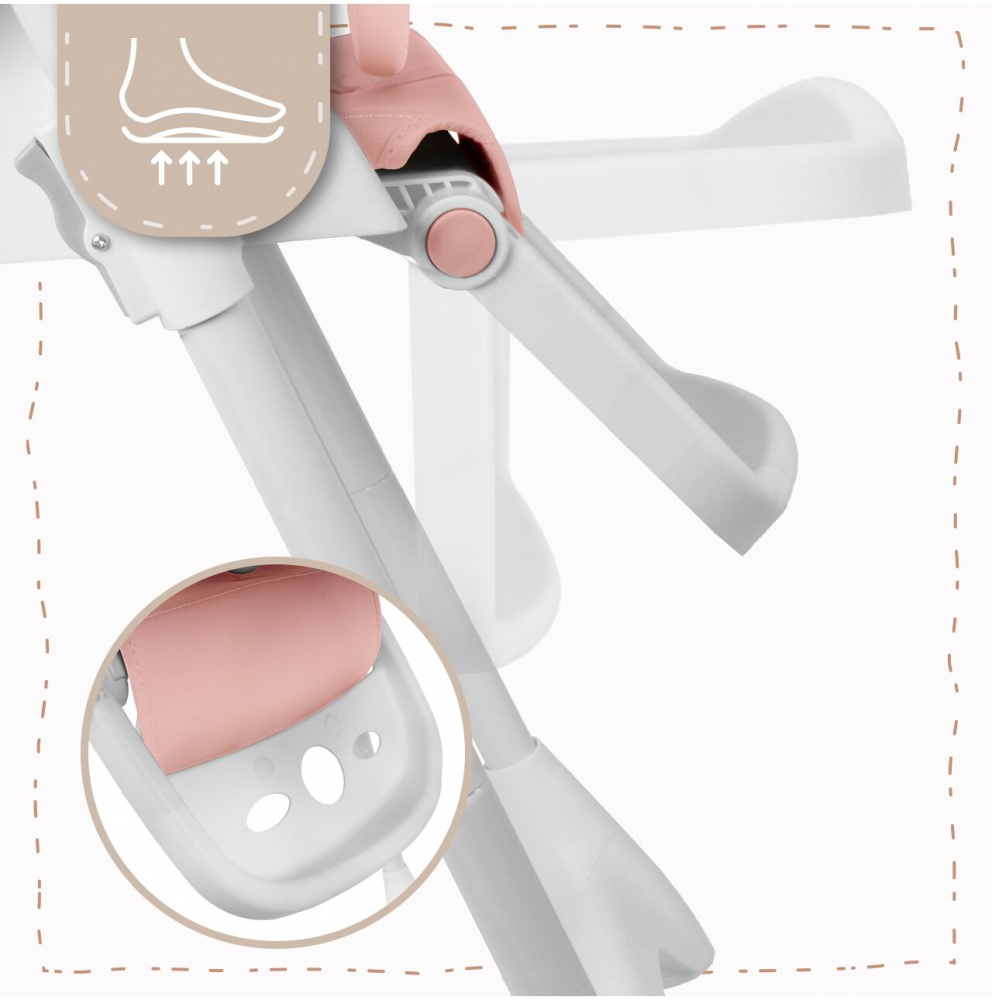 Scaun de Masa Malplay Deli Pink - Reglabil & Sigur - imagine 3