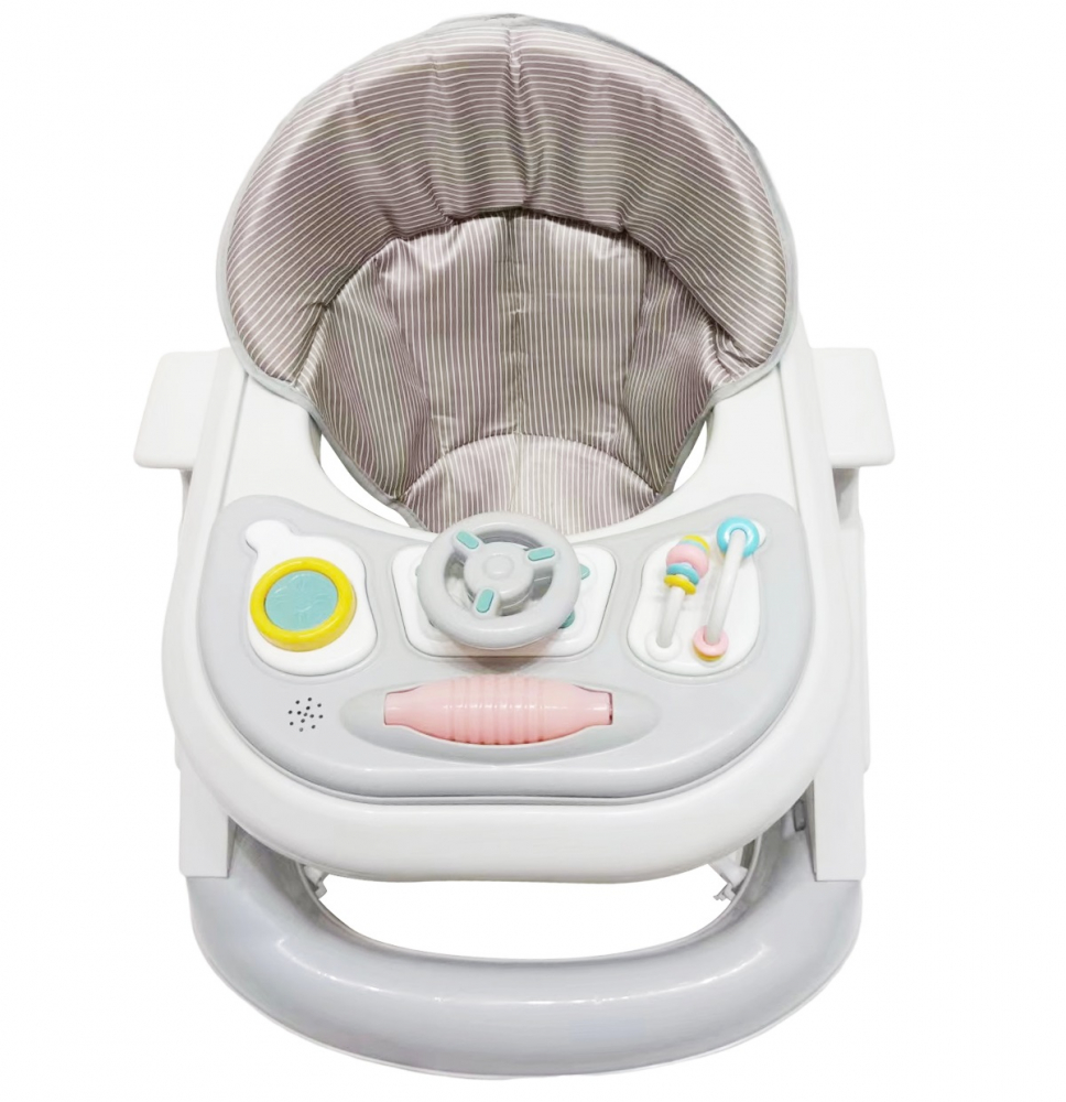 Premergator Little Mom Driver Grey, Scaun Reglabil, Roti Pivotante - imagine 5