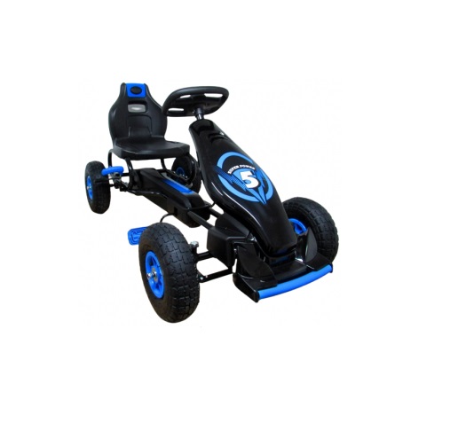 Kart Pedale R-Sport G8 Albastru cu Roti Gonflabile