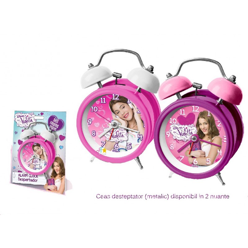 Ceas Desteptator Violetta 12 cm pentru Copii