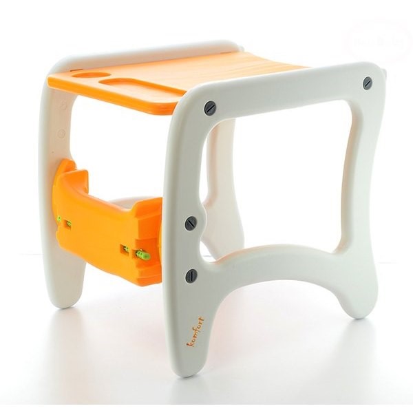 Scaun Masa EURObaby HB GY01, Portocaliu, 2 Tavite - imagine 2