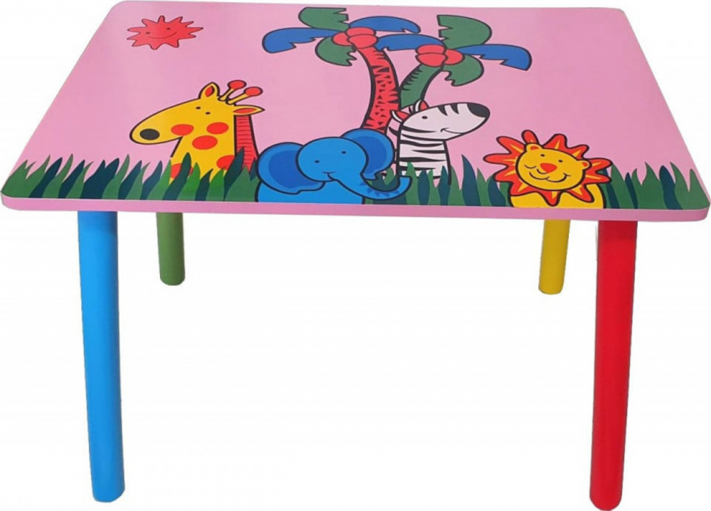 Masuta Novokids My First Table | Roz + 2 Scaune - imagine 2