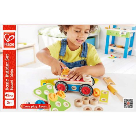 Hape Constructor Incepator | Jucarie Lemn Creativ
