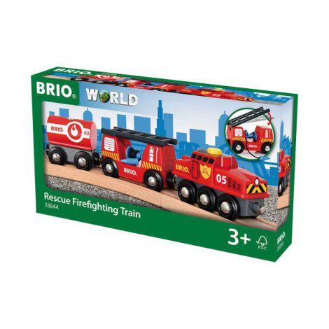Tren de Pompieri Brio 33844 - Acțiune Rapidă
