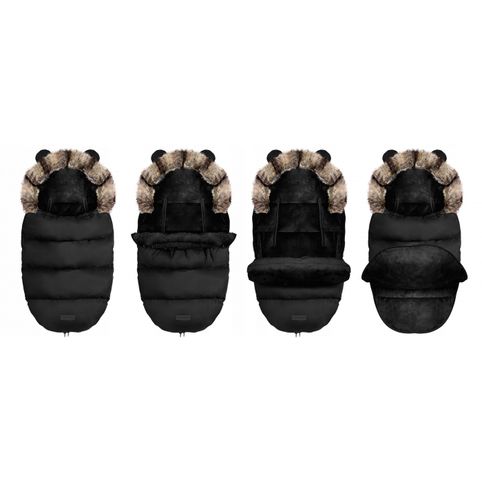 Sac de dormit Ricokids Elmi Negru - Confort Sigur
