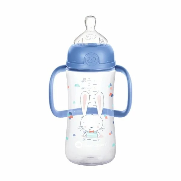 Biberon Bebe Confort 270ml cu Maner Albastru - imagine 2