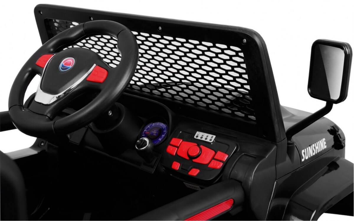 Masinuta Electrica 4x4 NEW RAPTOR S2388 EVA Negru - imagine 2