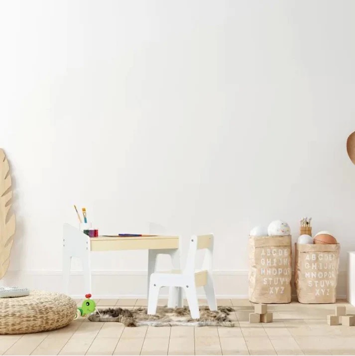 Set Birou Ginger Home Alb/Galben pentru Copii - imagine 6