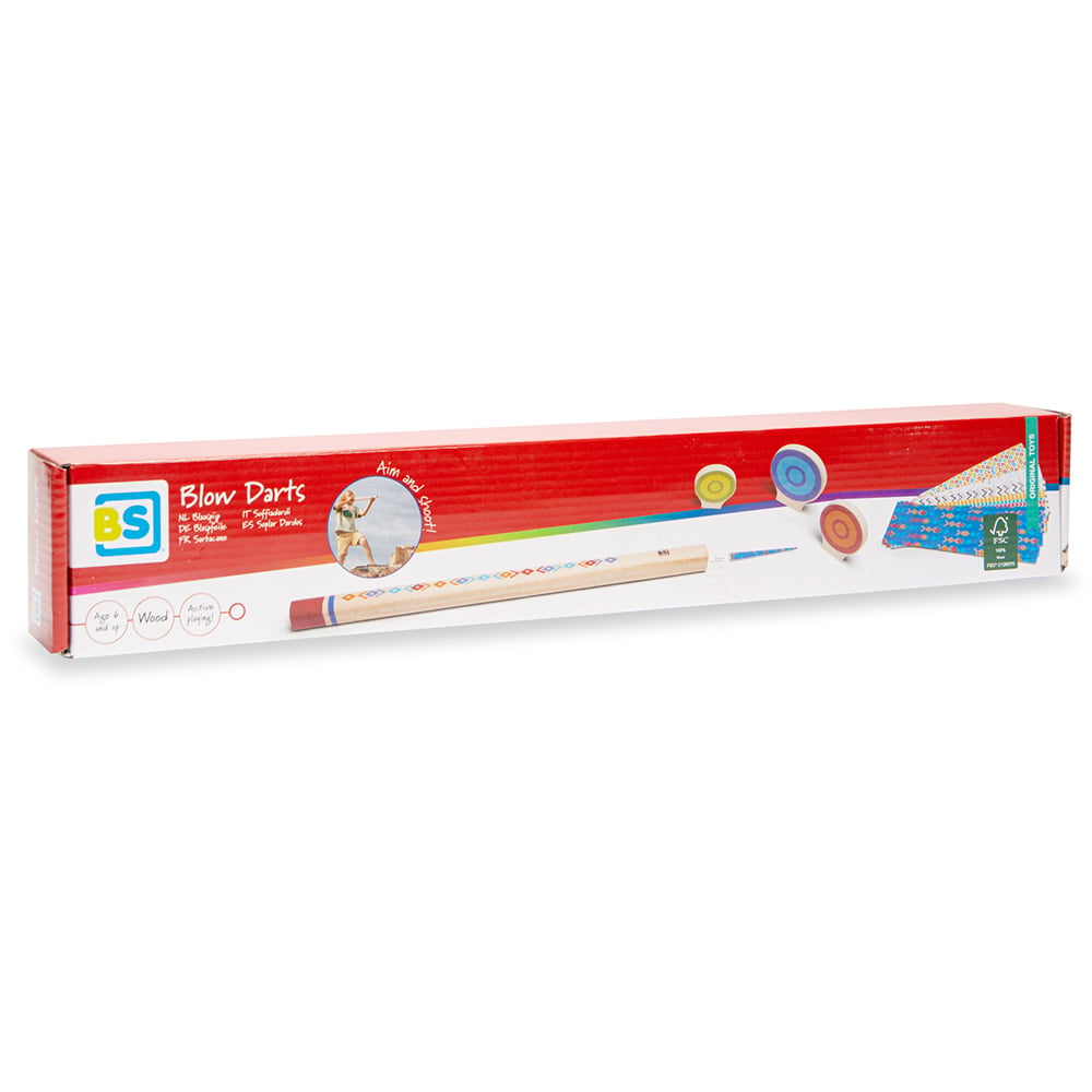 Joc Sageti de Suflat BS Toys - Lemn FSC, Atentie si Precizie