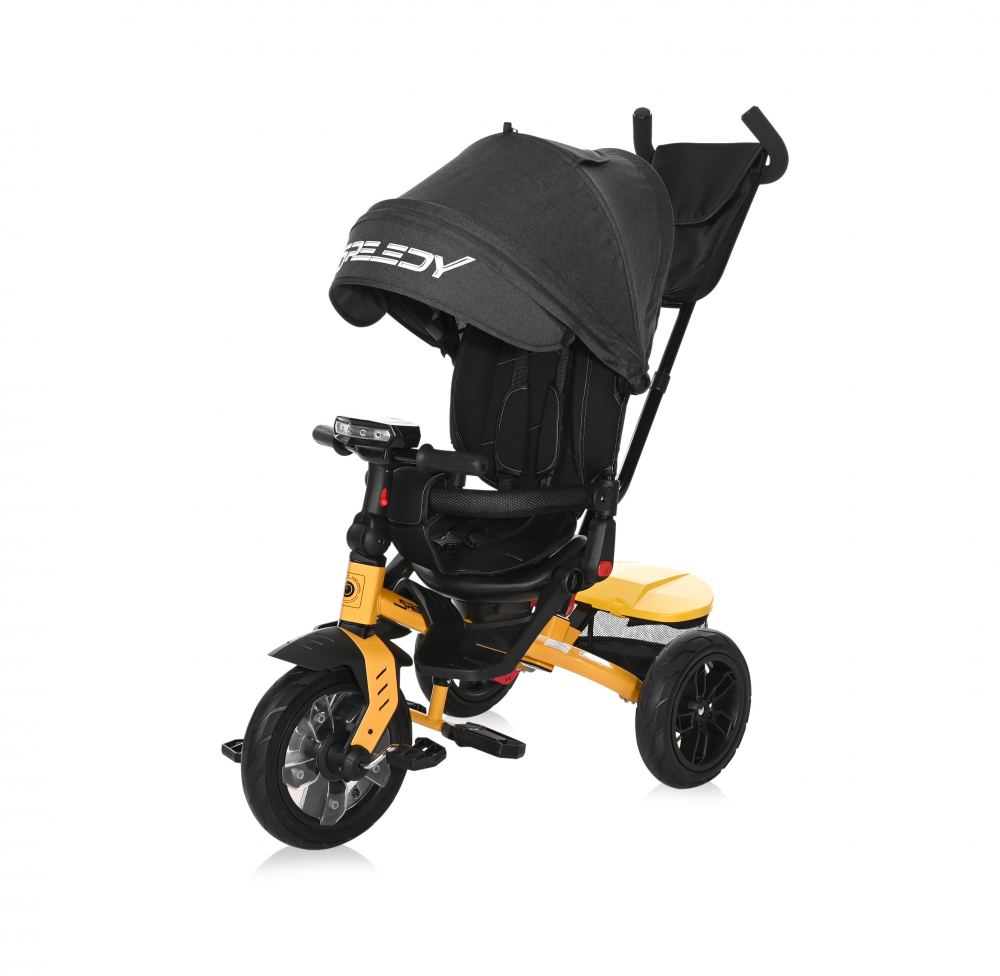 Tricicleta Lorelli Speedy 4 in 1, Galben/Negru - imagine 2