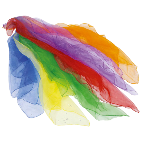 Set 6 Esarfe Colorate Goki - Dans Gimnastica