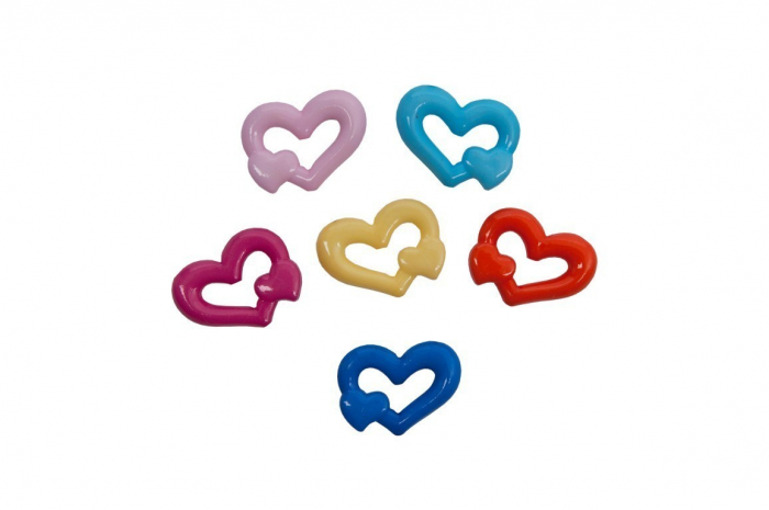Set 25 Inimioare Plastic Colorart 20mm