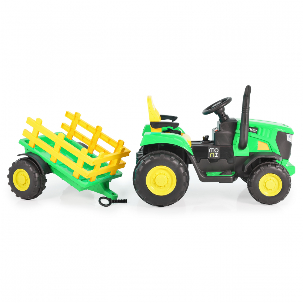 Tractor Moni Rancher Green cu Remorcă și Telecomandă - imagine 4