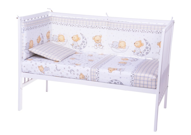 Lenjerie Patut 4 Piese Bebe Royal, 120x60 cm